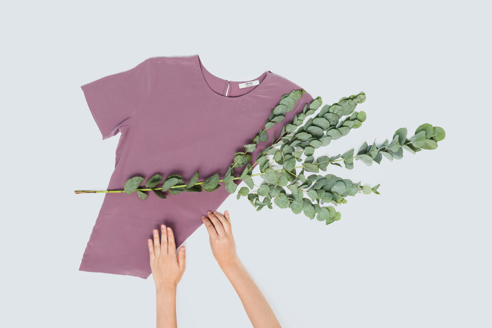 Grana Silk Top – flat lay clothing photography by Tracy Wong
