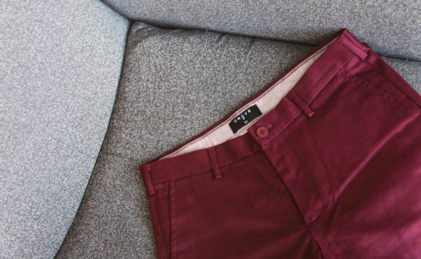 Menswear lifestyle photography | For UNCVR | Maroon Chinos